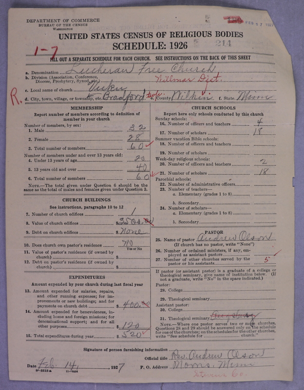 Scan of Lutheran Free Church: 214