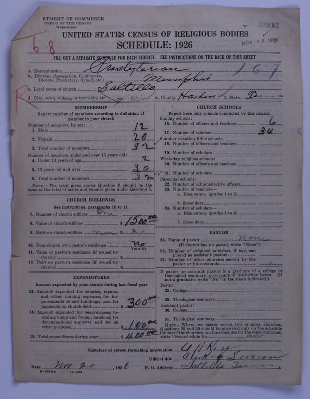 Scan of Presbyterian Church in the United States: 2202