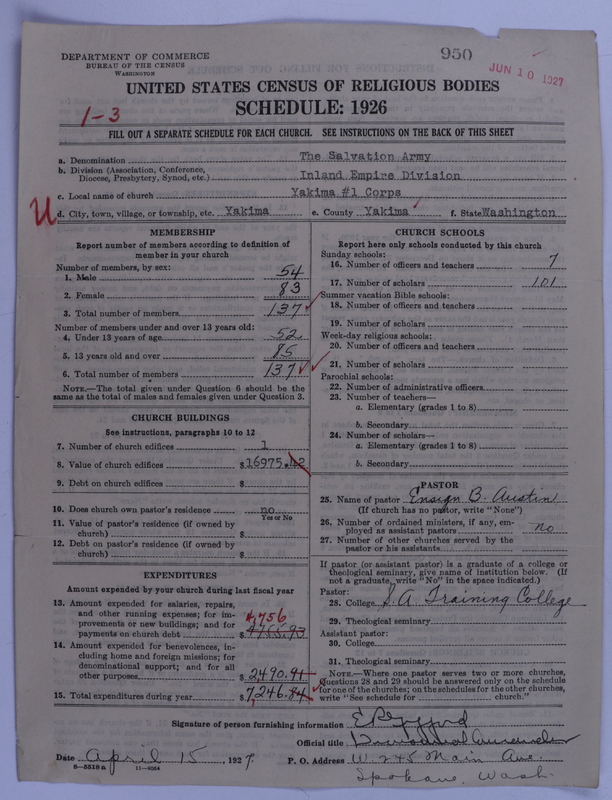 Scan of Salvation Army: 950
