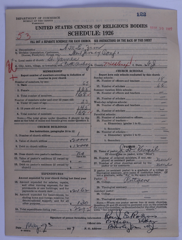 Scan of African Methodist Episcopal Zion Church: 122