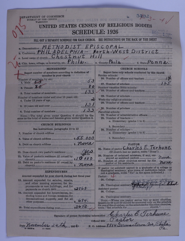 Scan of Methodist Episcopal Church: 5402