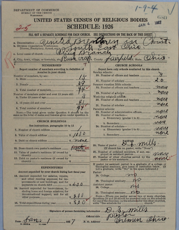 Scan of Church of the United Brethren in Christ: 680