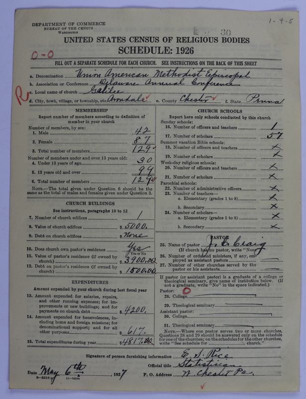 Scan of Union American Methodist Episcopal Church: 30