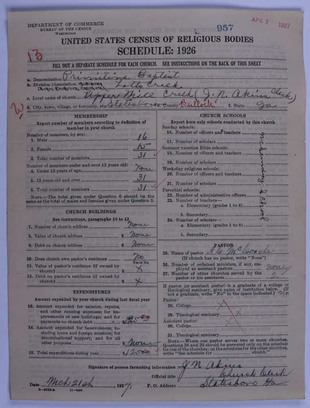 Scan of Primitive Baptists: 957