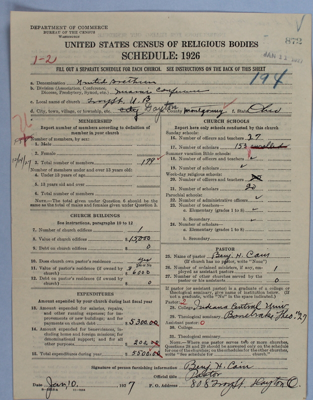 Scan of Church of the United Brethren in Christ: 872