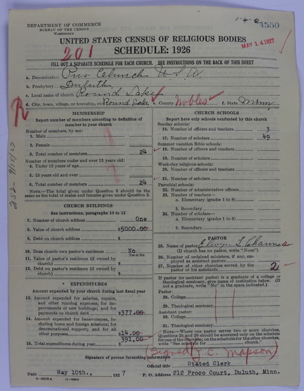Scan of Presbyterian Church in the United States of America: 4550