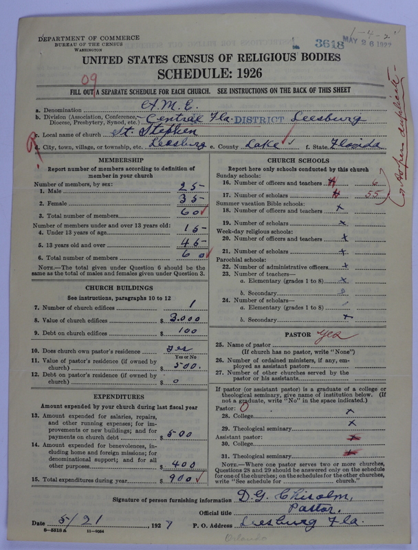 Scan of African Methodist Episcopal Church: 3618