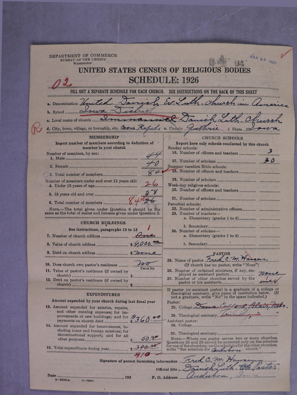 Scan of United Danish Evangelical Lutheran Church in America: 94