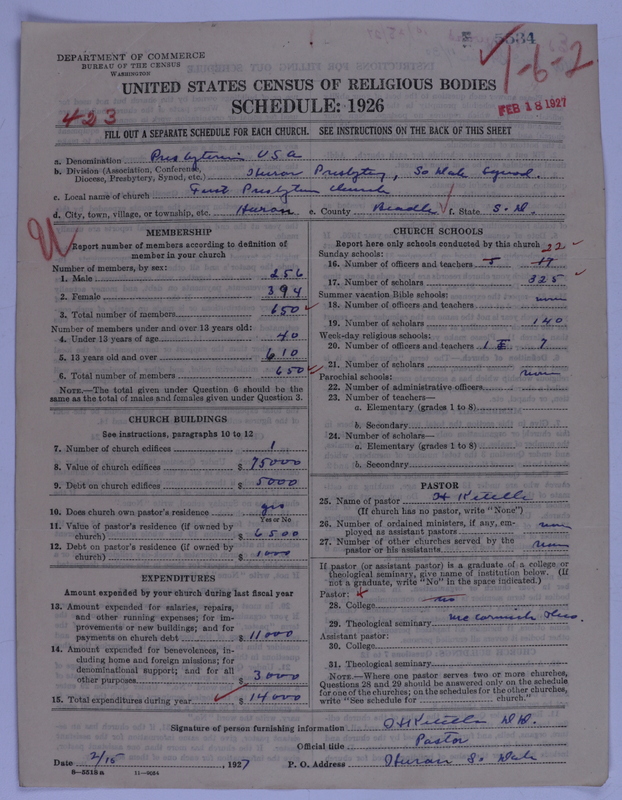 Scan of Presbyterian Church in the United States of America: 5534