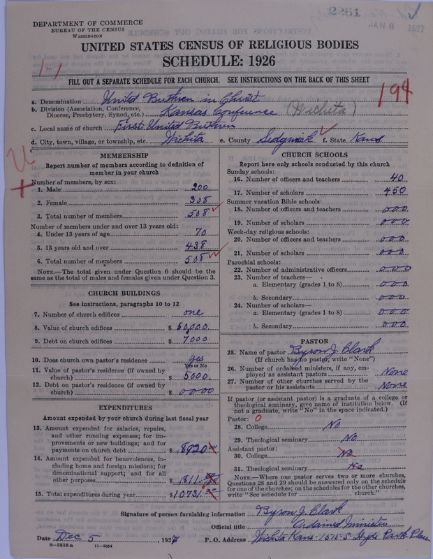 Scan of Church of the United Brethren in Christ: 2261