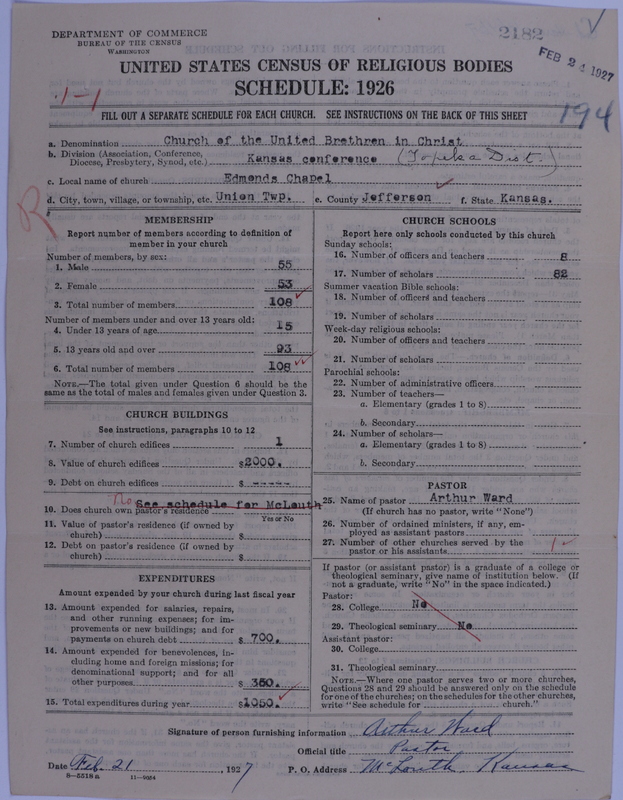 Scan of Church of the United Brethren in Christ: 2182