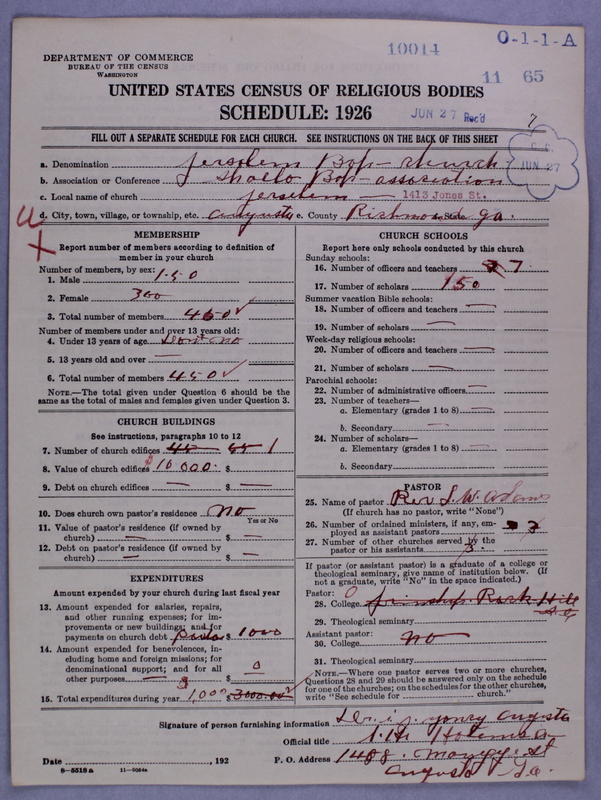 Scan of Negro Baptists: 10014