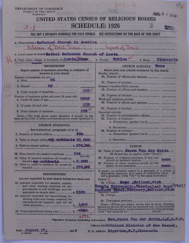 Scan of Reformed Church in America: 596