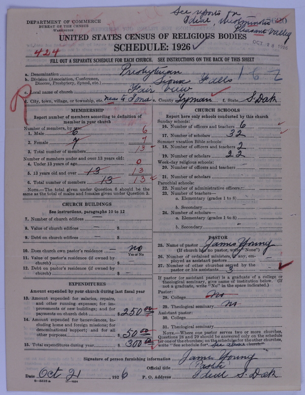 Scan of Presbyterian Church in the United States of America: 5620