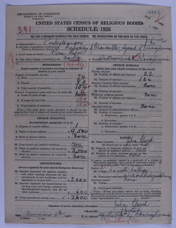 Scan of Presbyterian Church in the United States of America: 2413