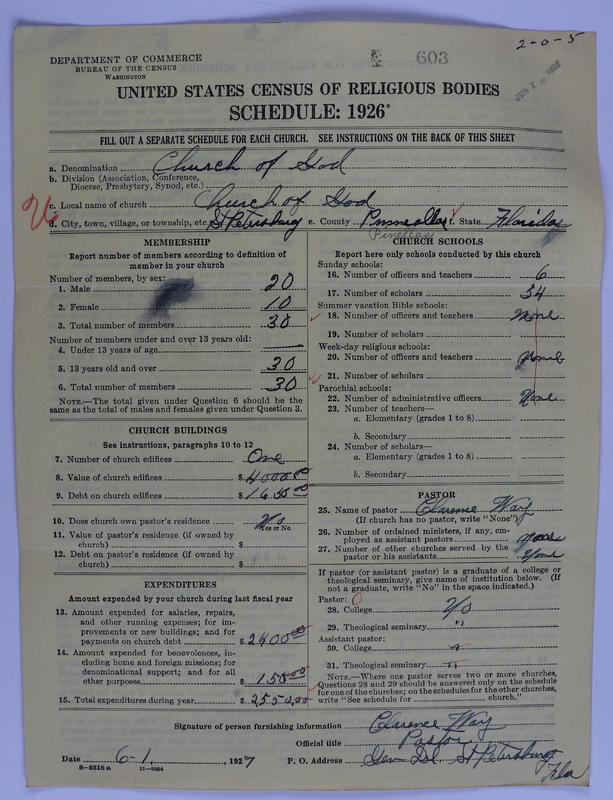Scan of Church of God (Headquarters, Anderson, Ind.): 603