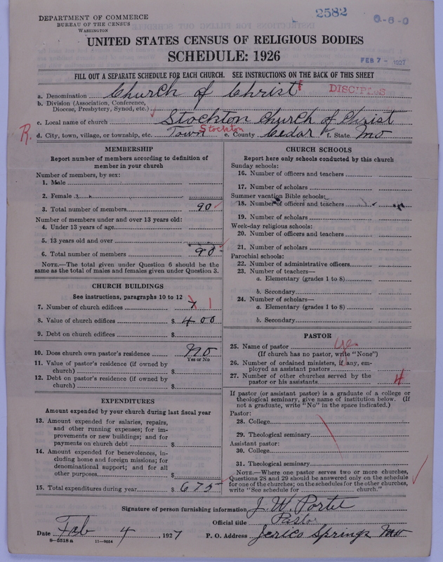 Scan of Disciples of Christ: 2582
