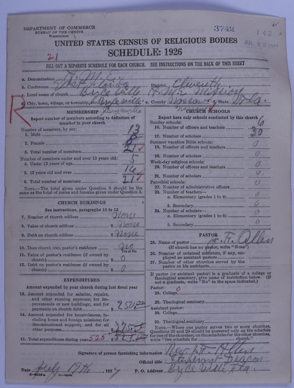 Scan of African Methodist Episcopal Church: 3742