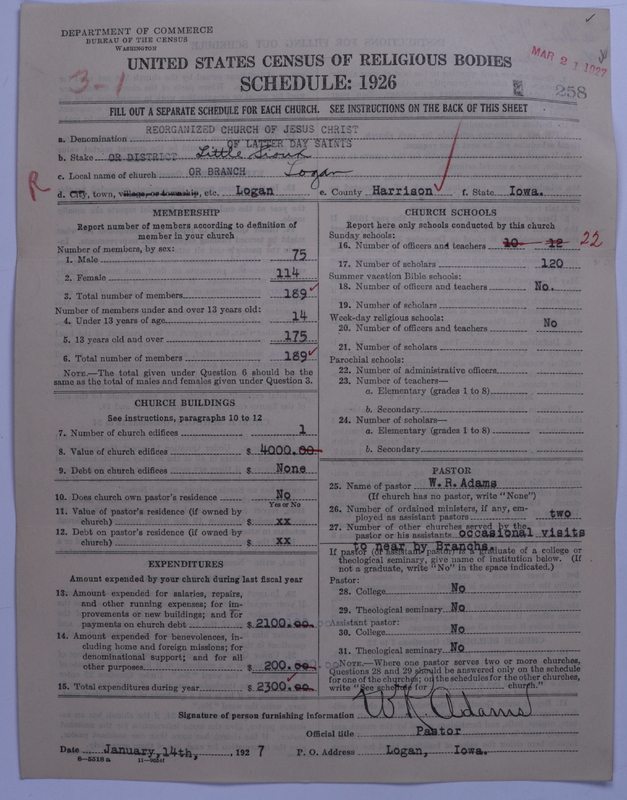 Scan of Reorganized Church of Jesus Christ of Latter Day Saints: 258