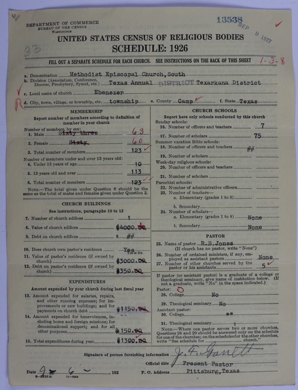 Scan of Methodist Episcopal Church, South: 13538