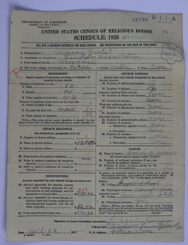 Scan of Negro Baptists: 21748