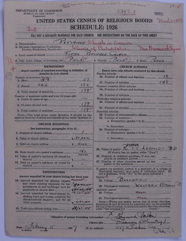Scan of Reformed Church in America: 451