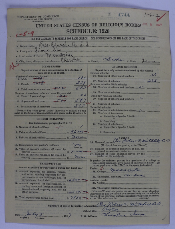 Scan of Presbyterian Church in the United States of America: 4744
