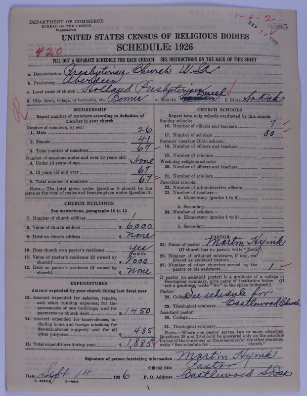 Scan of Presbyterian Church in the United States of America: 5585