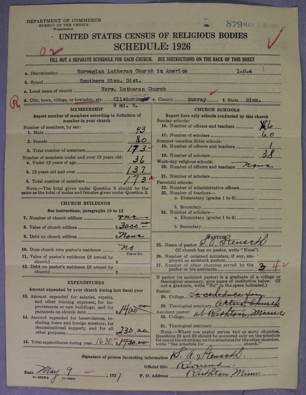 Scan of Norwegian Lutheran Church of America: 879