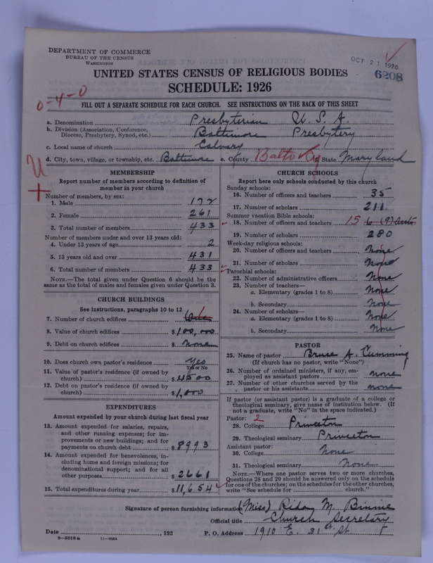 Scan of Presbyterian Church in the United States of America: 6208