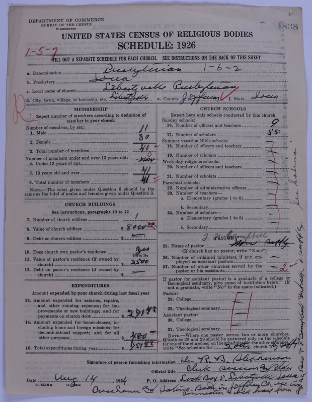 Scan of Presbyterian Church in the United States of America: 4838
