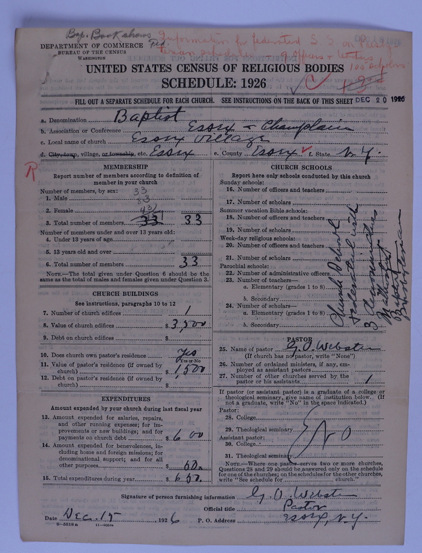Scan of Federated Churches: