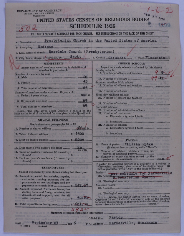 Scan of Presbyterian Church in the United States of America: 4199