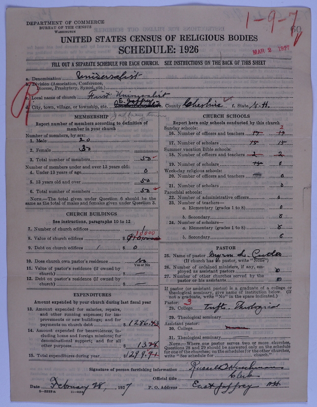 Scan of Universalist Church: 60
