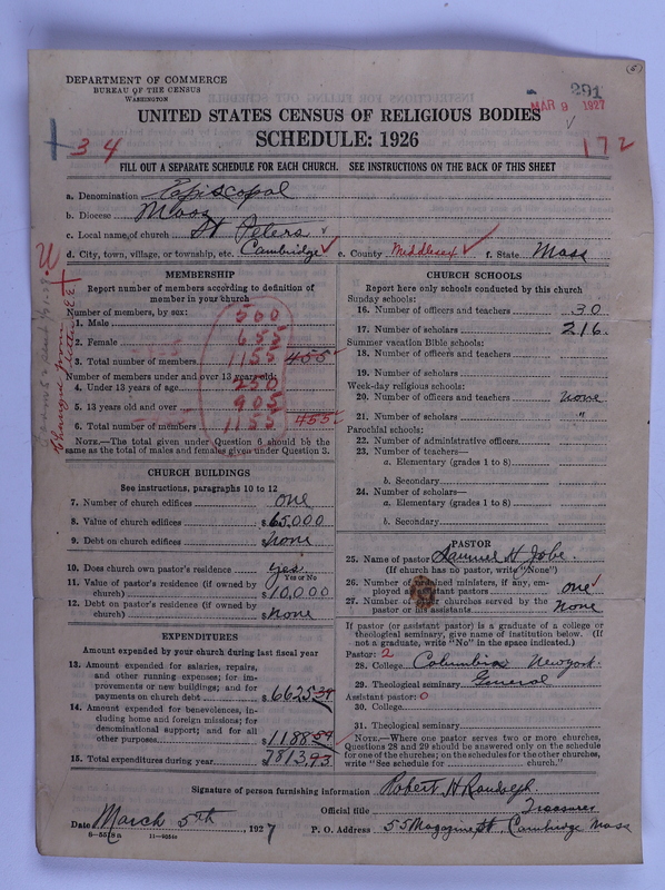 Scan of Protestant Episcopal Church: 291