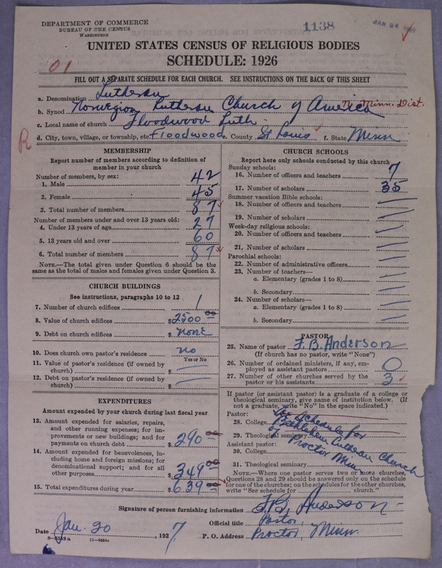 Scan of Norwegian Lutheran Church of America: 1138