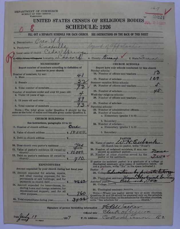 Scan of Presbyterian Church in the United States: 2221