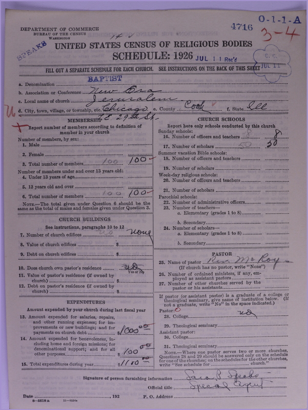 Scan of Negro Baptists: 4716