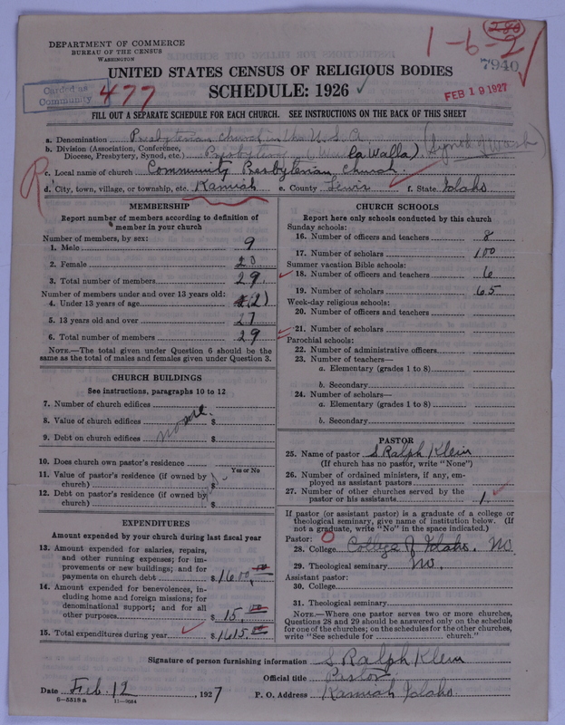 Scan of Presbyterian Church in the United States of America: 7940