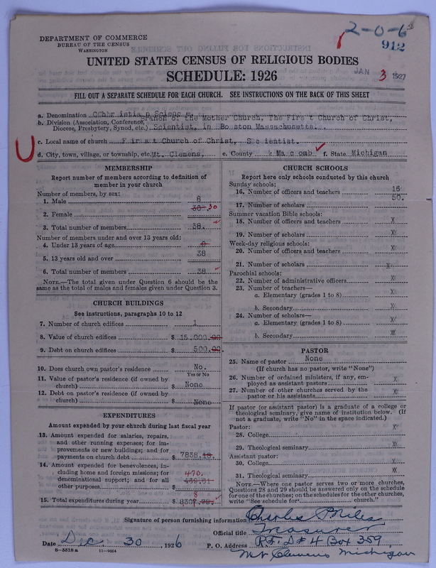 Scan of Church of Christ, Scientist: 912