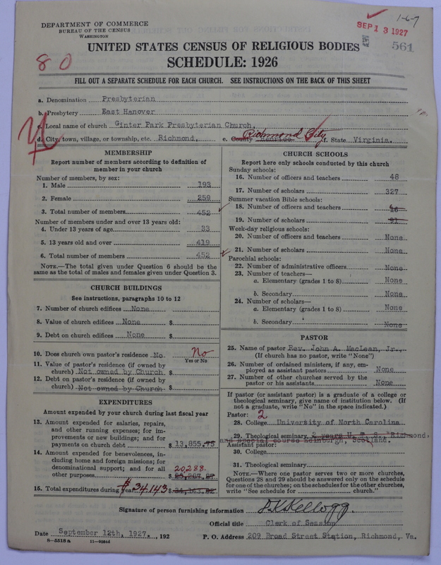 Scan of Presbyterian Church in the United States: 561