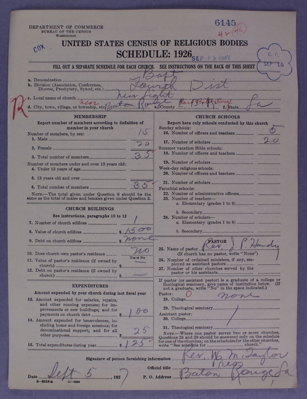 Scan of Negro Baptists: 6145