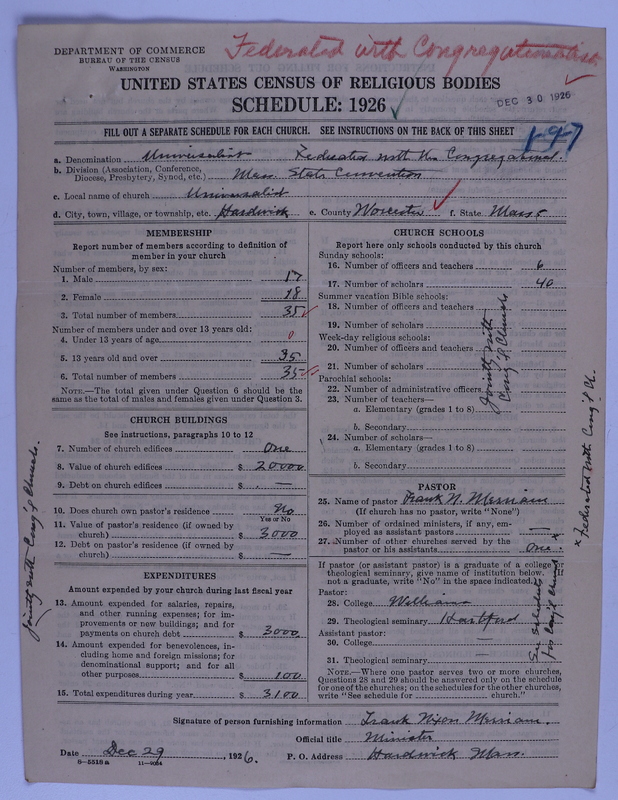 Scan of Federated Churches: