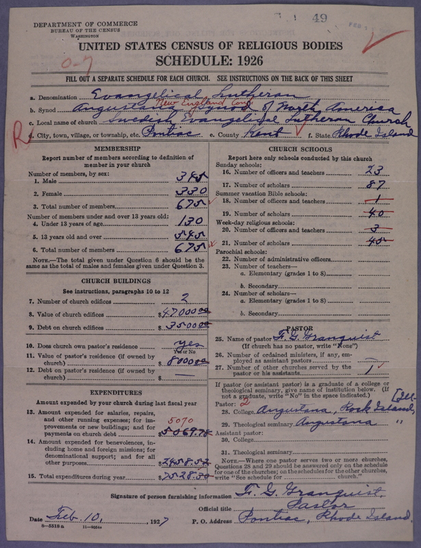Scan of Evangelical Lutheran Augustana Synod of North America: 49