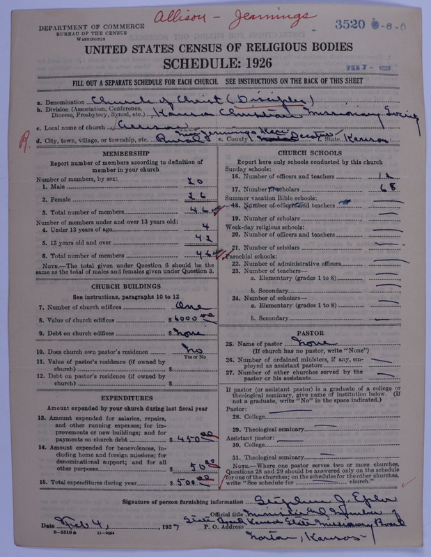 Scan of Disciples of Christ: 3520