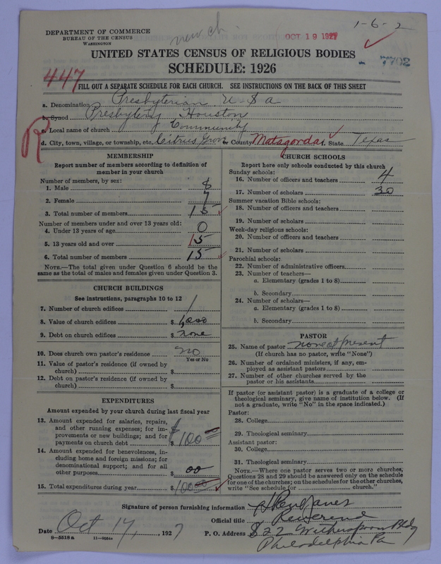 Scan of Presbyterian Church in the United States of America: 7702