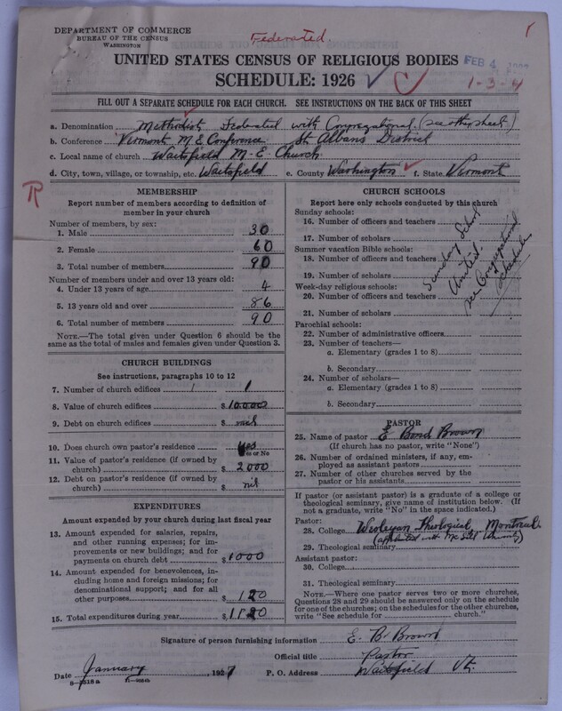 Scan of Federated Churches: 42