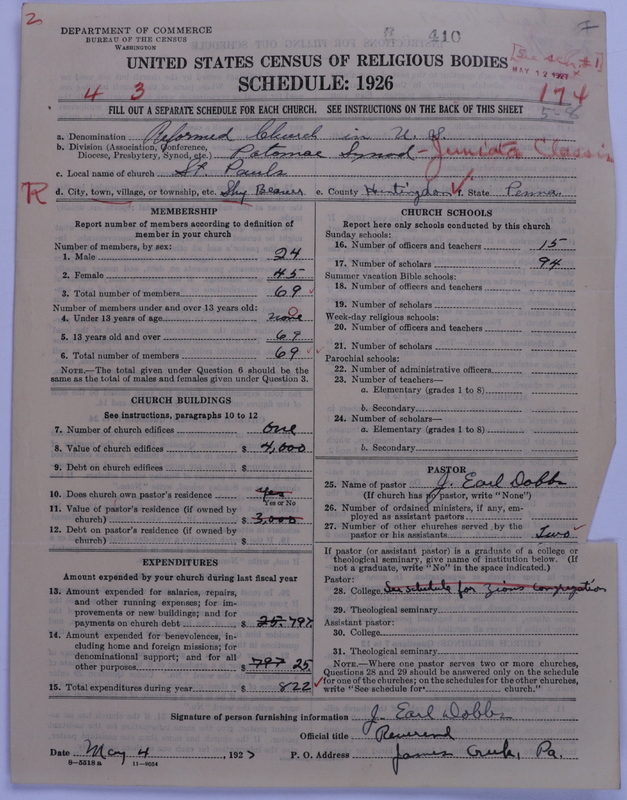 Scan of Reformed Church in the United States: 410
