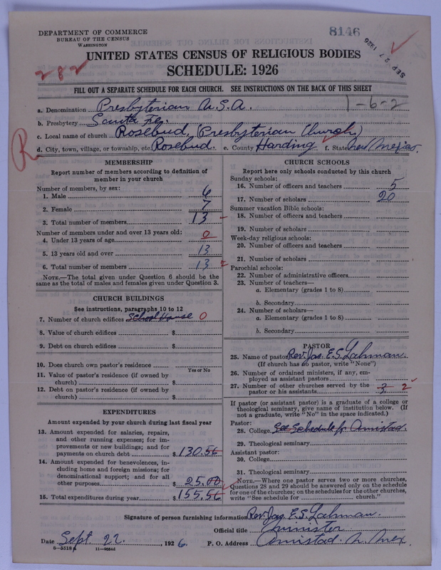 Scan of Presbyterian Church in the United States of America: 8146
