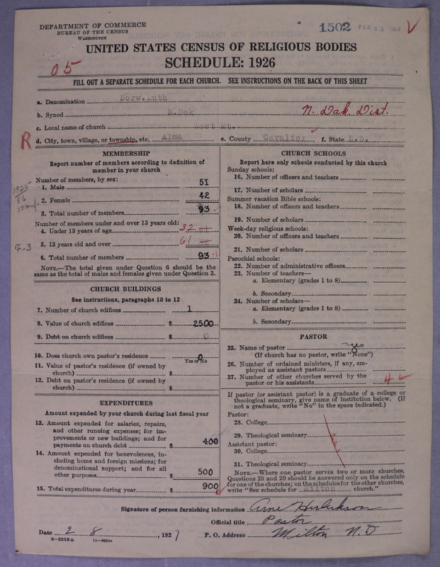 Scan of Norwegian Lutheran Church of America: 1502